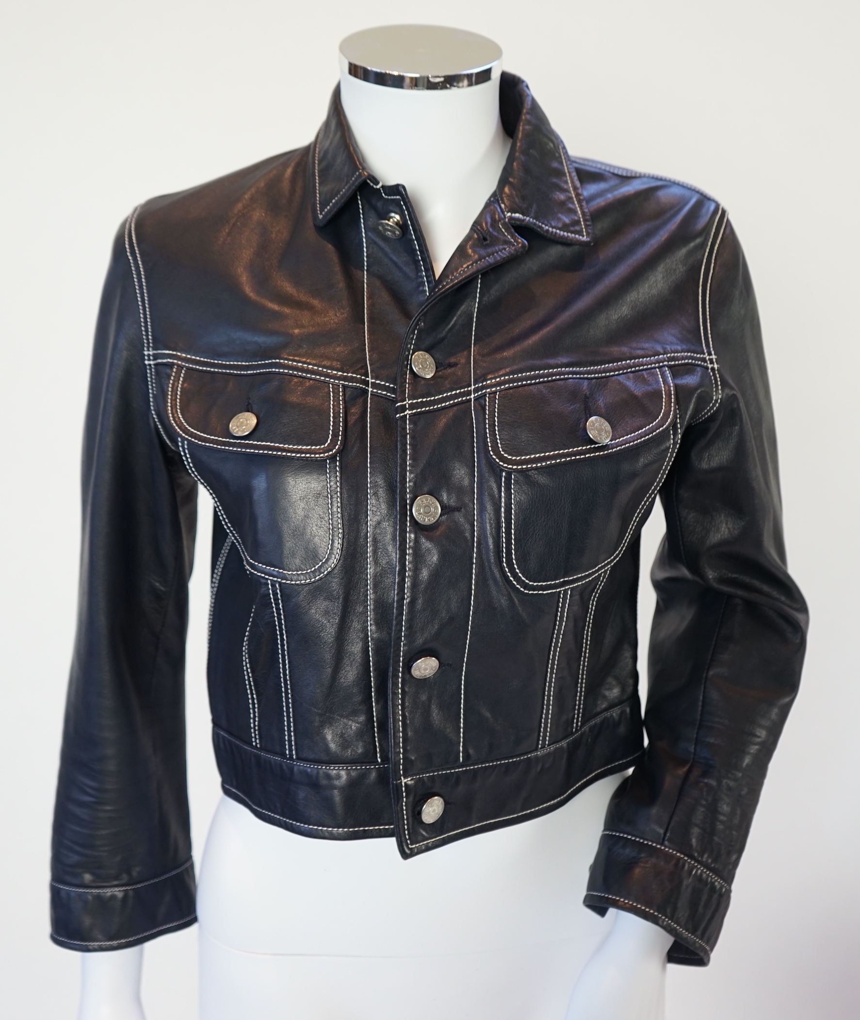 A vintage Ralph Lauren Purple Collection lady's navy jacket US4 UK10